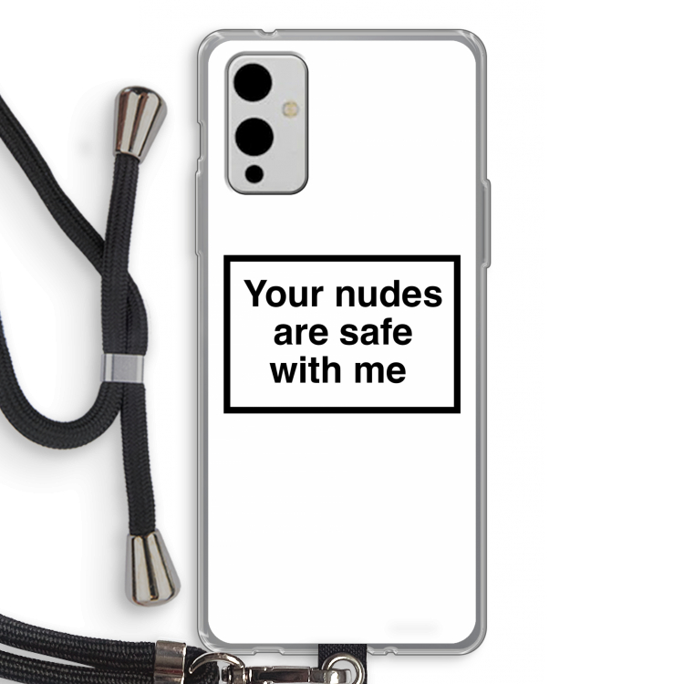Safe with me: OnePlus 9 Transparant Hoesje met koord