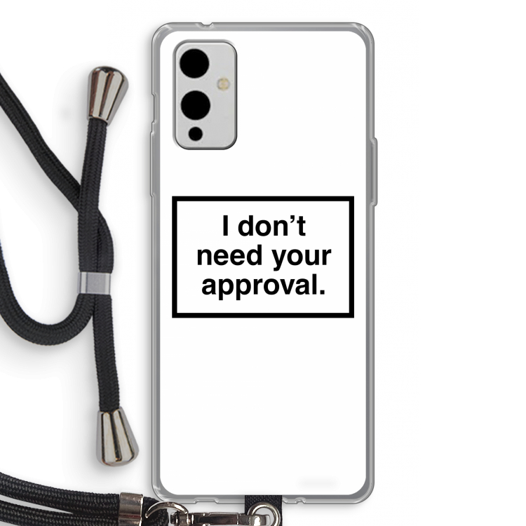 Don't need approval: OnePlus 9 Transparant Hoesje met koord