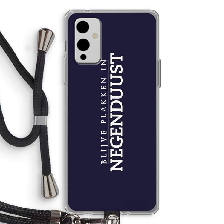 Blijve plakken in Negenduust: OnePlus 9 Transparant Hoesje met koord
