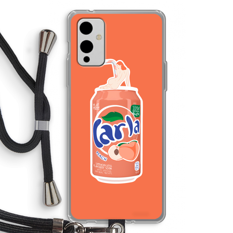 S(peach)less: OnePlus 9 Transparant Hoesje met koord