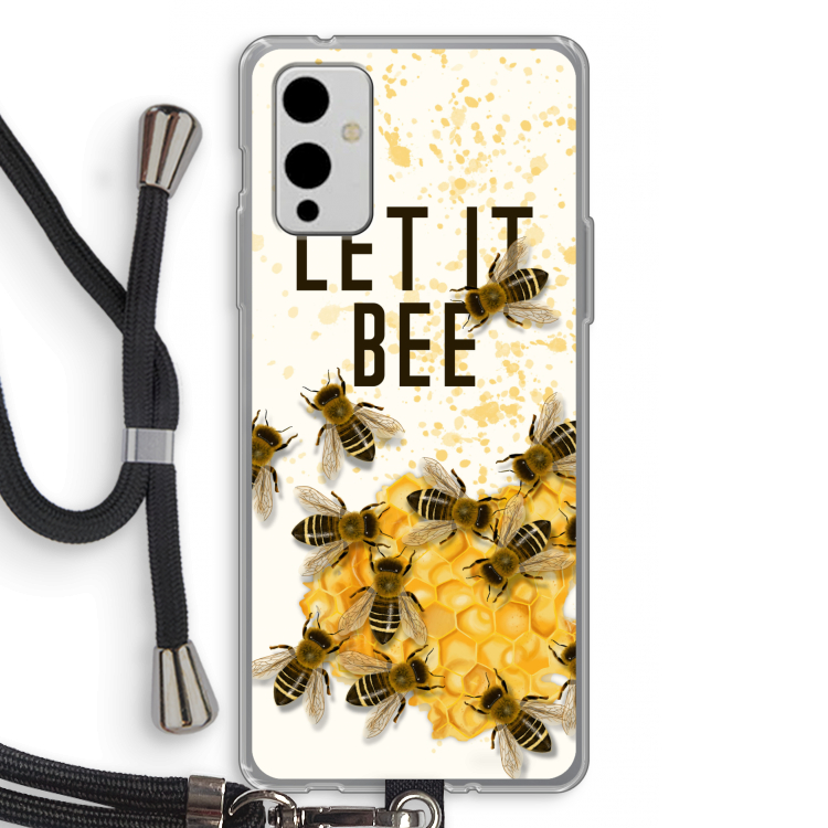 Let it bee: OnePlus 9 Transparant Hoesje met koord