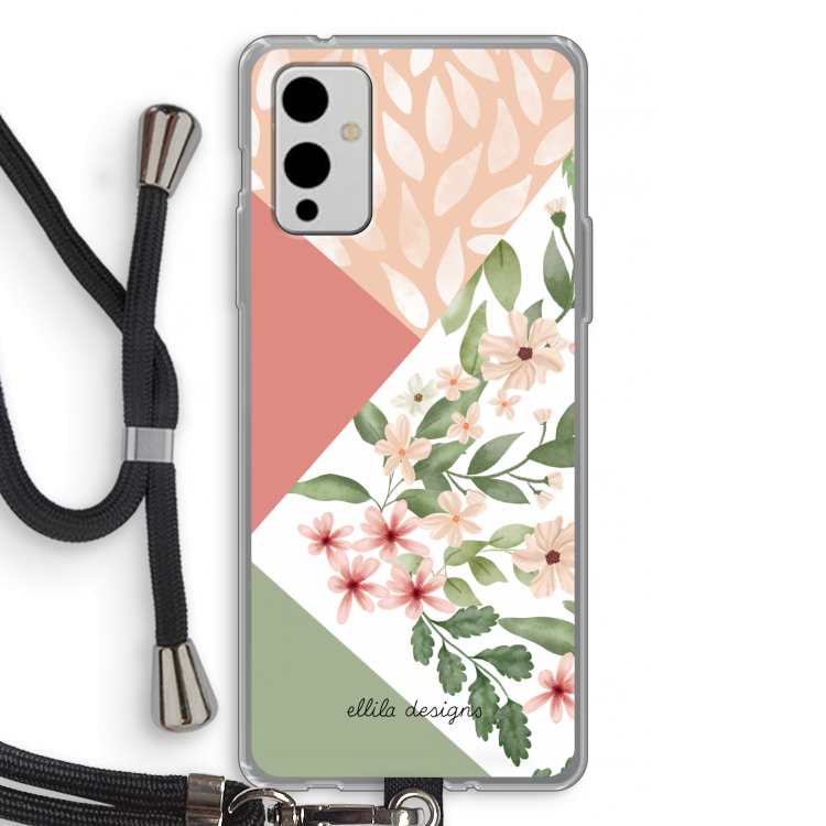 Sweet heaven geometrics: OnePlus 9 Transparant Hoesje met koord