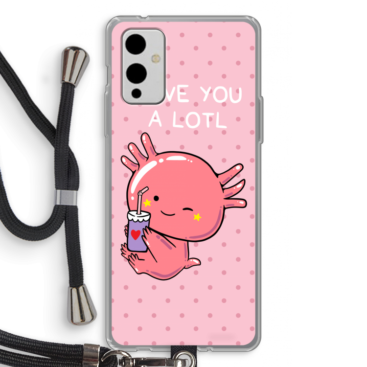 Love You A Lotl: OnePlus 9 Transparant Hoesje met koord