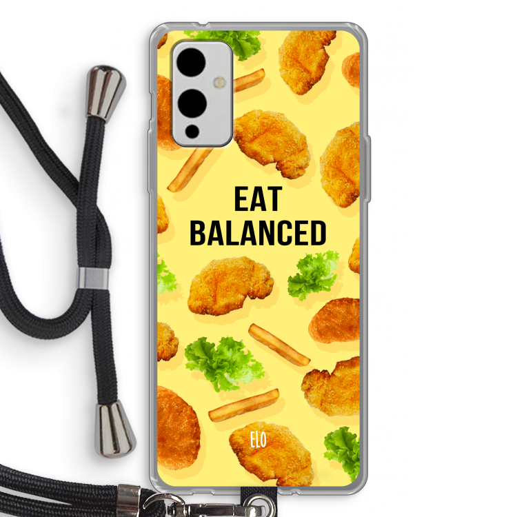 Eat Balanced: OnePlus 9 Transparant Hoesje met koord