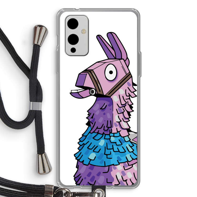 Lama: OnePlus 9 Transparant Hoesje met koord