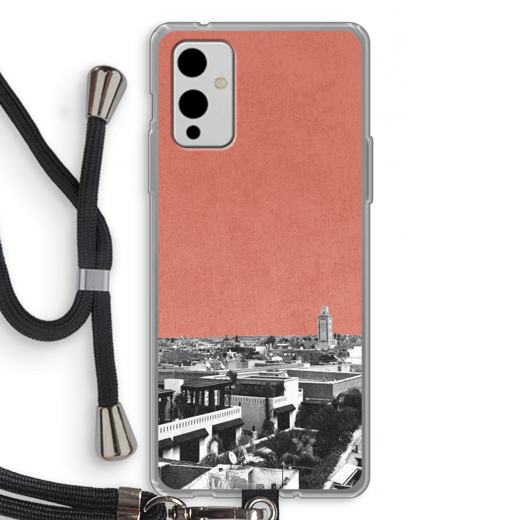 Marrakech Skyline : OnePlus 9 Transparant Hoesje met koord