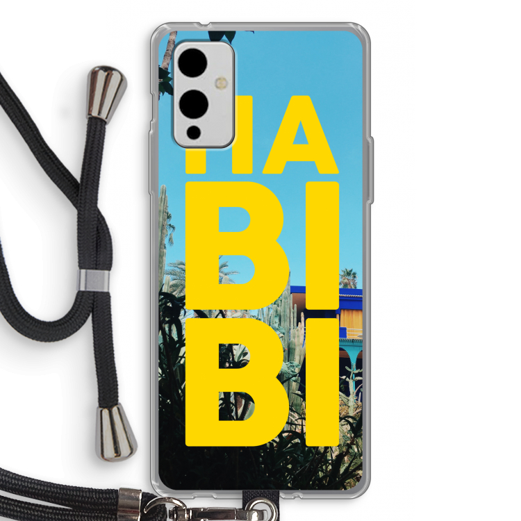 Habibi Majorelle : OnePlus 9 Transparant Hoesje met koord
