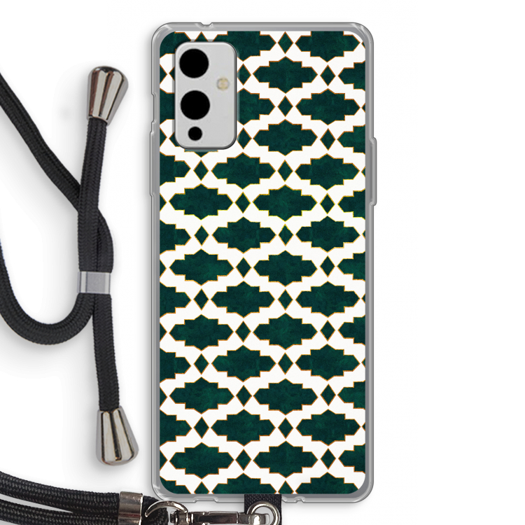 Moroccan tiles: OnePlus 9 Transparant Hoesje met koord