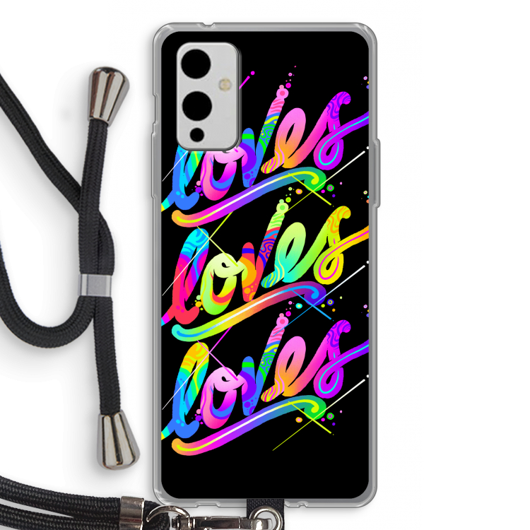 Loves: OnePlus 9 Transparant Hoesje met koord