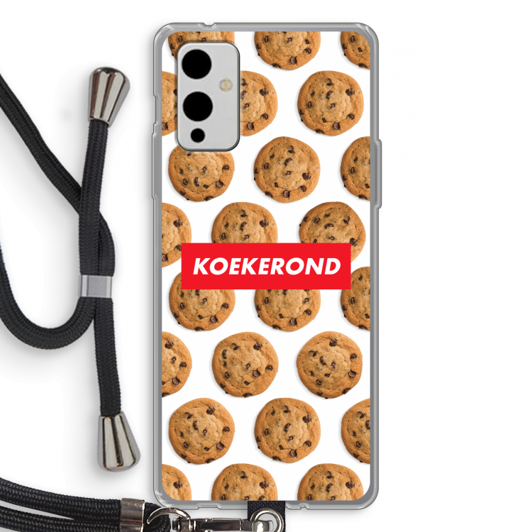 Koekerond: OnePlus 9 Transparant Hoesje met koord