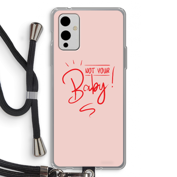 Not Your Baby: OnePlus 9 Transparant Hoesje met koord