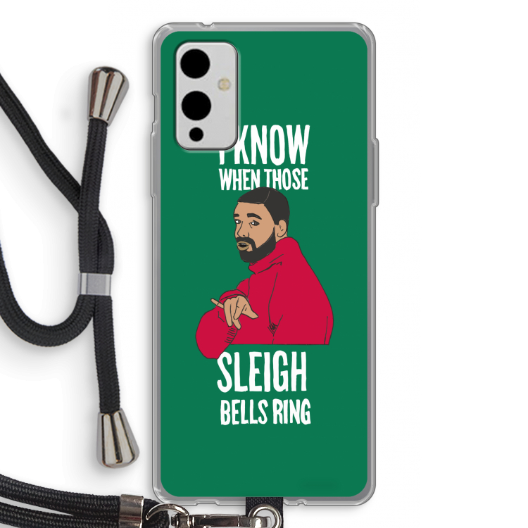 Sleigh Bells Ring: OnePlus 9 Transparant Hoesje met koord