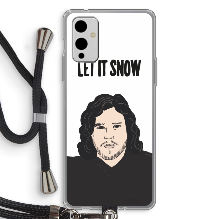 Let It Snow: OnePlus 9 Transparant Hoesje met koord