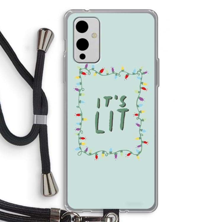 It's Lit: OnePlus 9 Transparant Hoesje met koord
