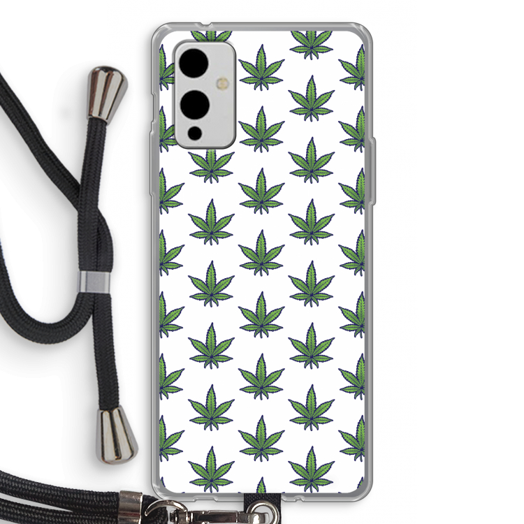Weed: OnePlus 9 Transparant Hoesje met koord