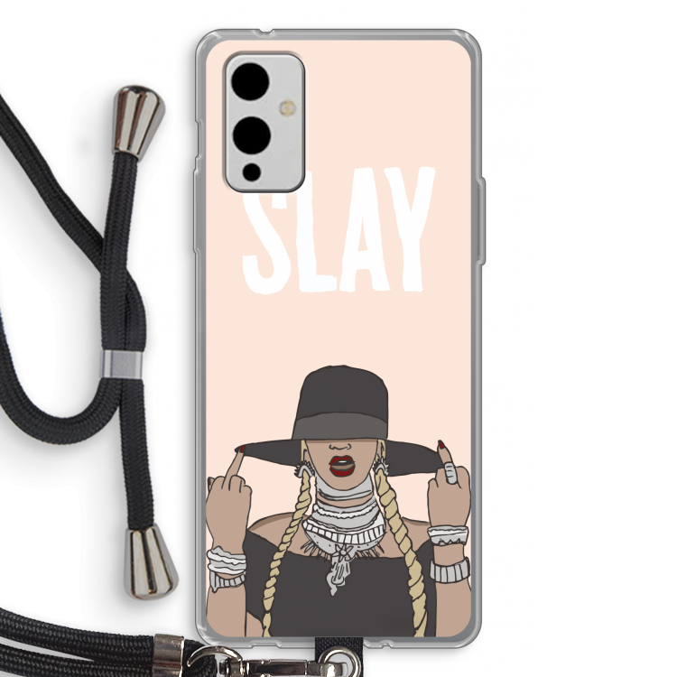 Slay All Day: OnePlus 9 Transparant Hoesje met koord
