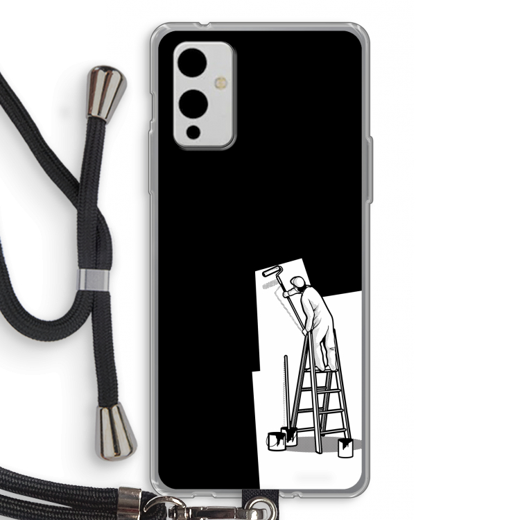Musketon Painter: OnePlus 9 Transparant Hoesje met koord