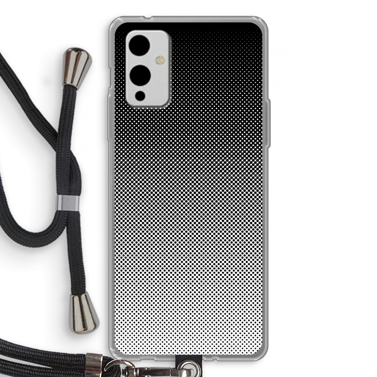 Musketon Halftone: OnePlus 9 Transparant Hoesje met koord