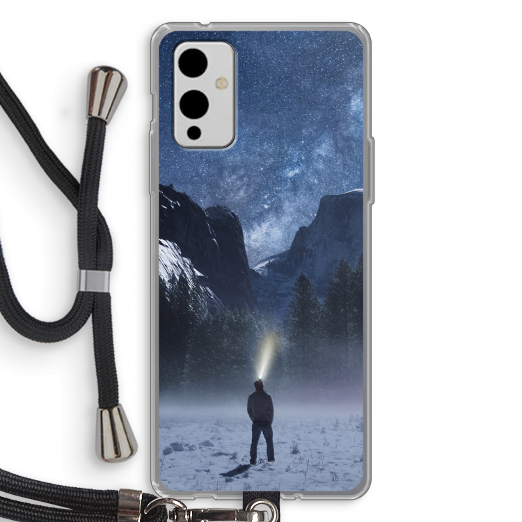 Wanderlust: OnePlus 9 Transparant Hoesje met koord