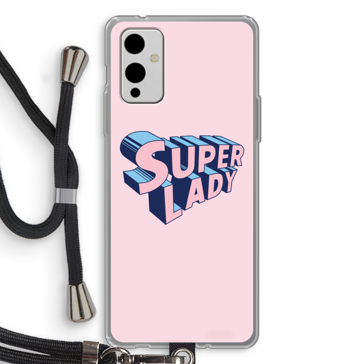 Superlady: OnePlus 9 Transparant Hoesje met koord