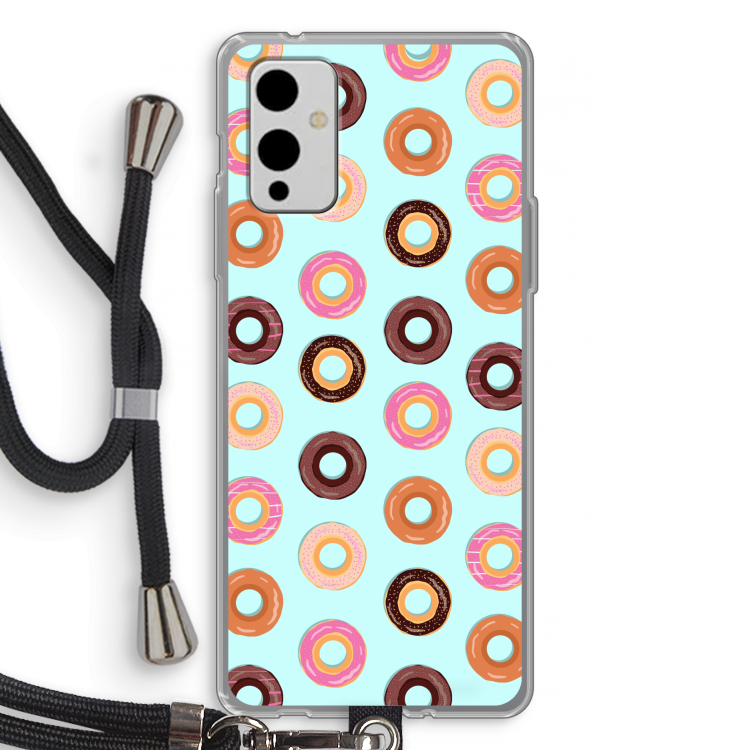 Donuts: OnePlus 9 Transparant Hoesje met koord