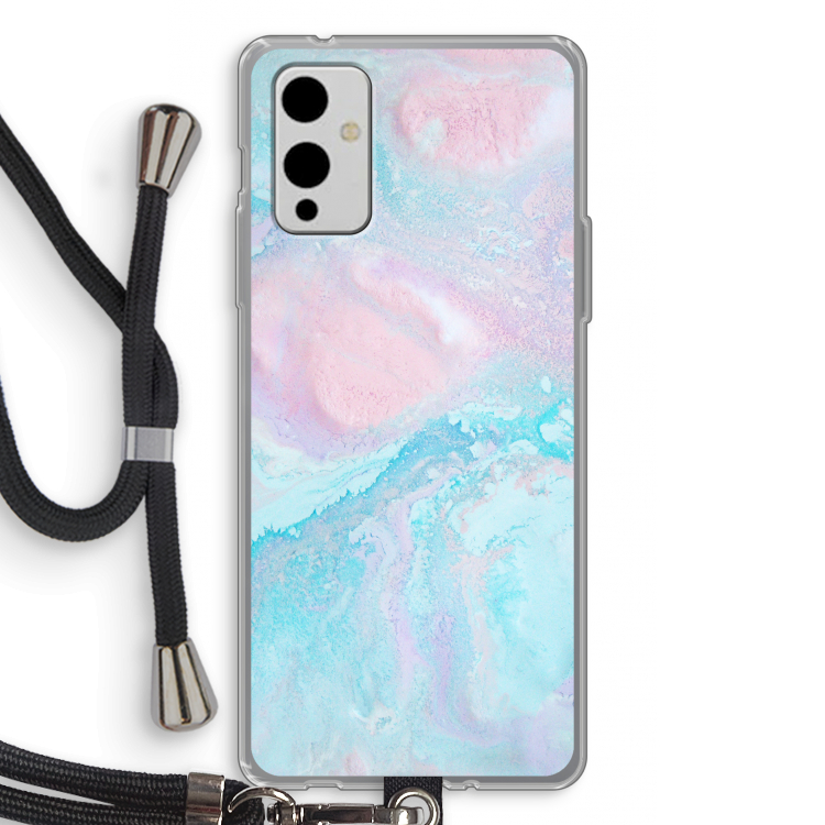 Fantasie pastel: OnePlus 9 Transparant Hoesje met koord