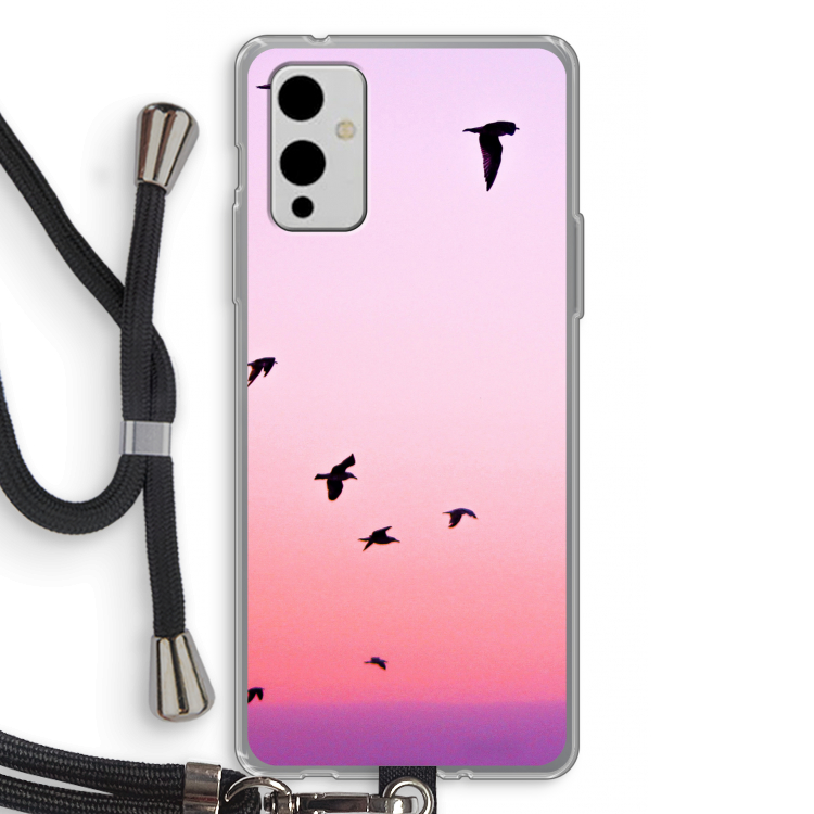 Fly away: OnePlus 9 Transparant Hoesje met koord