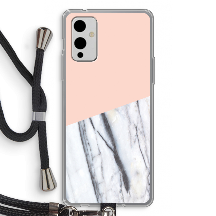 A touch of peach: OnePlus 9 Transparant Hoesje met koord