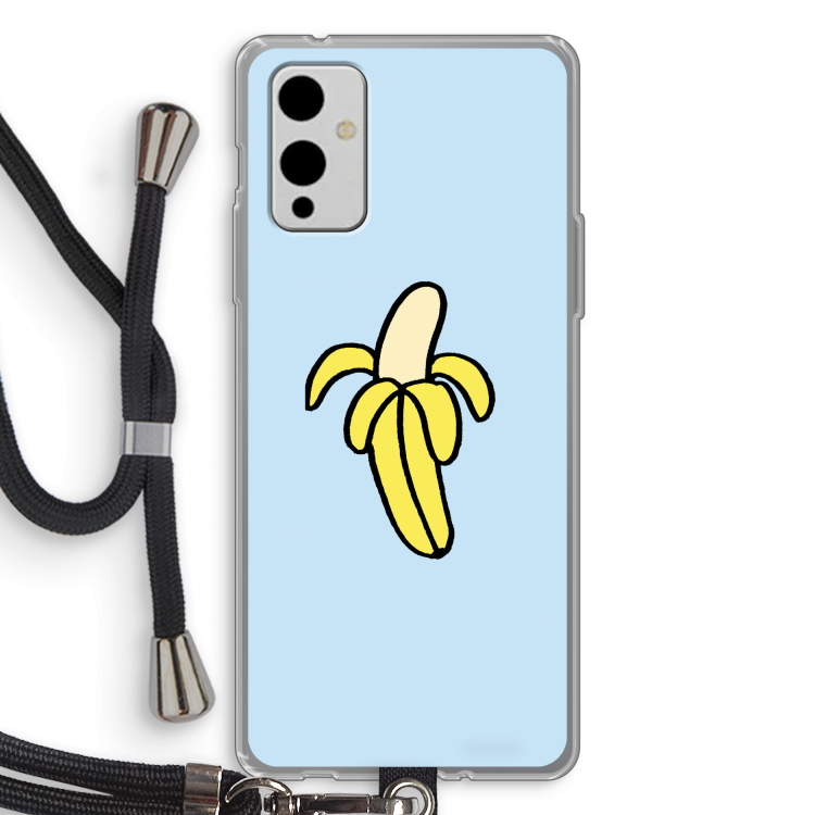 Banana: OnePlus 9 Transparant Hoesje met koord