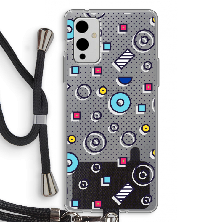 8-bit N°9: OnePlus 9 Transparant Hoesje met koord