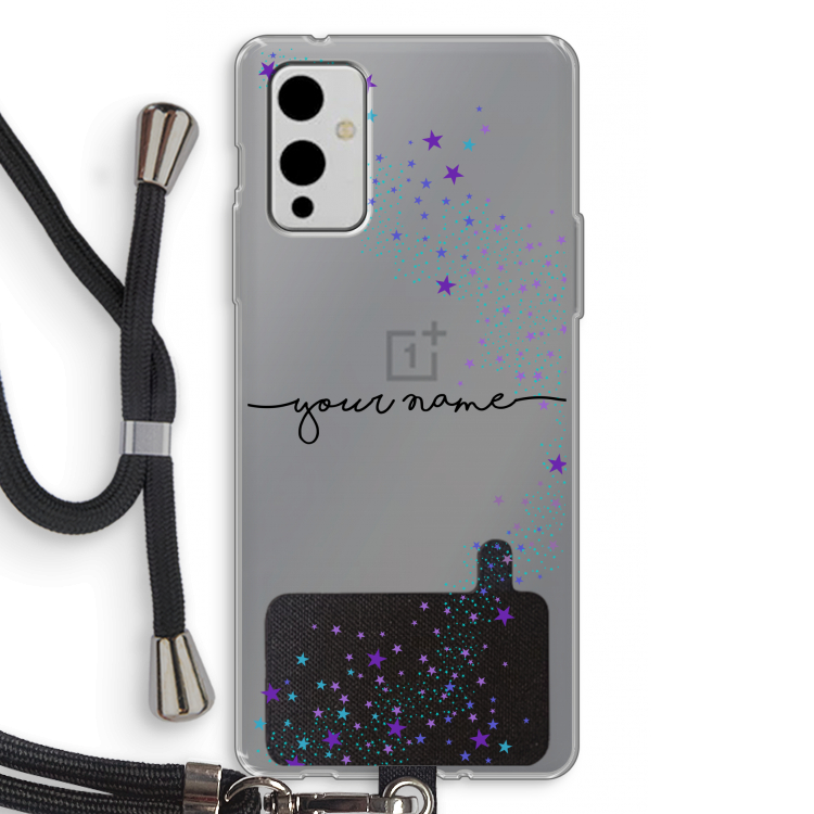 Sterren: OnePlus 9 Transparant Hoesje met koord