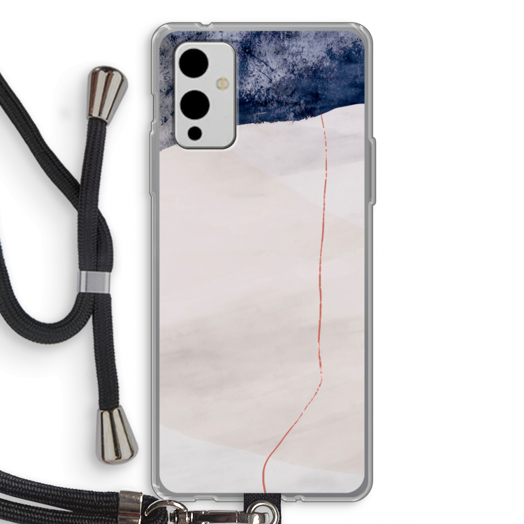 Stone White: OnePlus 9 Transparant Hoesje met koord