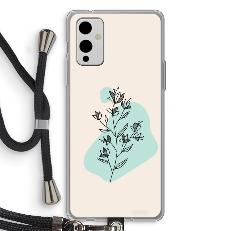 Violets are blue: OnePlus 9 Transparant Hoesje met koord