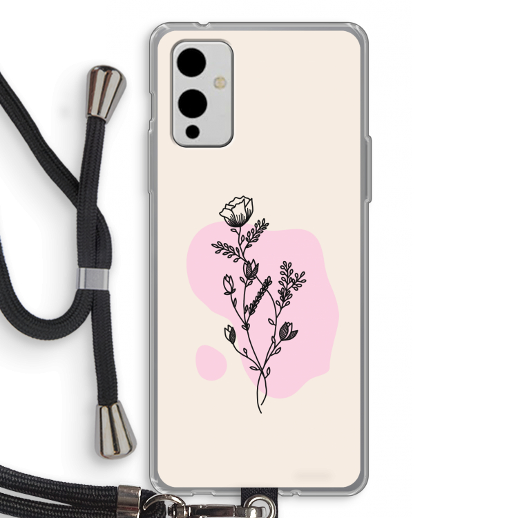 Roses are red: OnePlus 9 Transparant Hoesje met koord