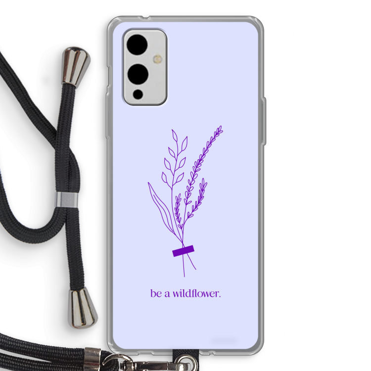 Be a wildflower: OnePlus 9 Transparant Hoesje met koord