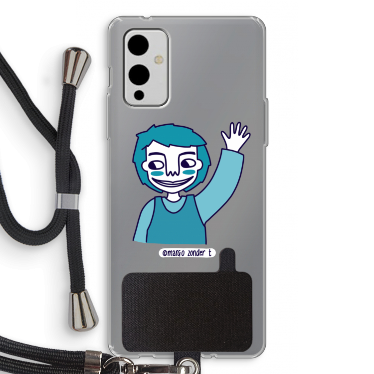 Zwaai: OnePlus 9 Transparant Hoesje met koord