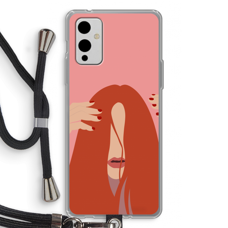 Woke up like this: OnePlus 9 Transparant Hoesje met koord
