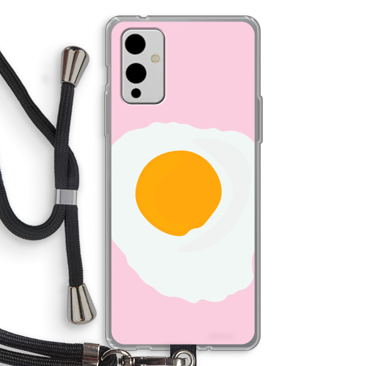 Sunny side up: OnePlus 9 Transparant Hoesje met koord