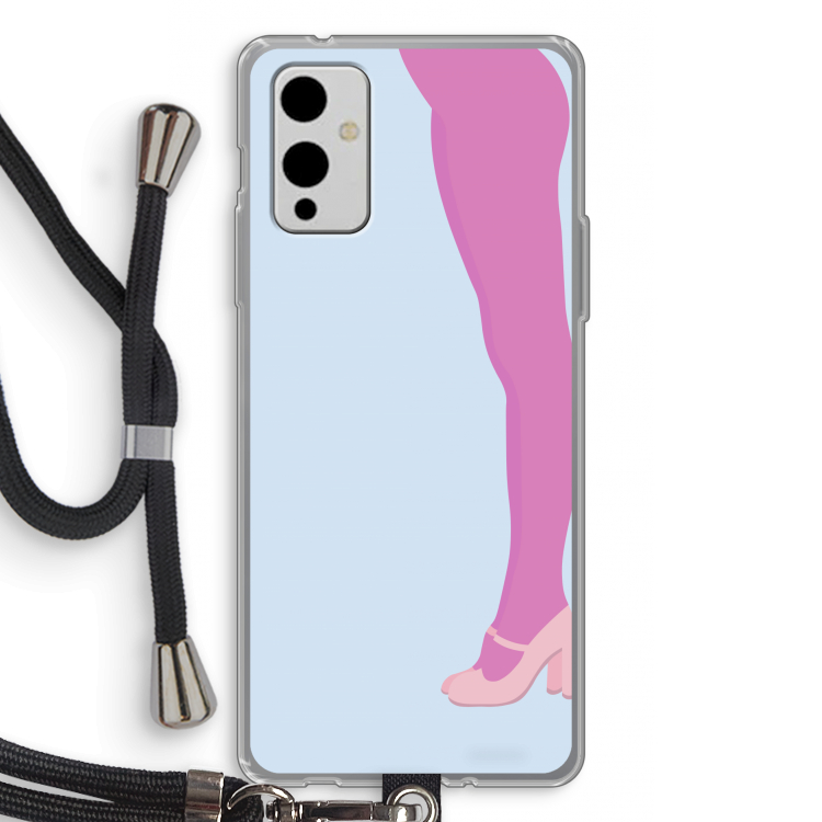 Pink panty: OnePlus 9 Transparant Hoesje met koord