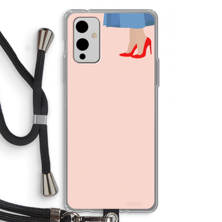 High heels: OnePlus 9 Transparant Hoesje met koord
