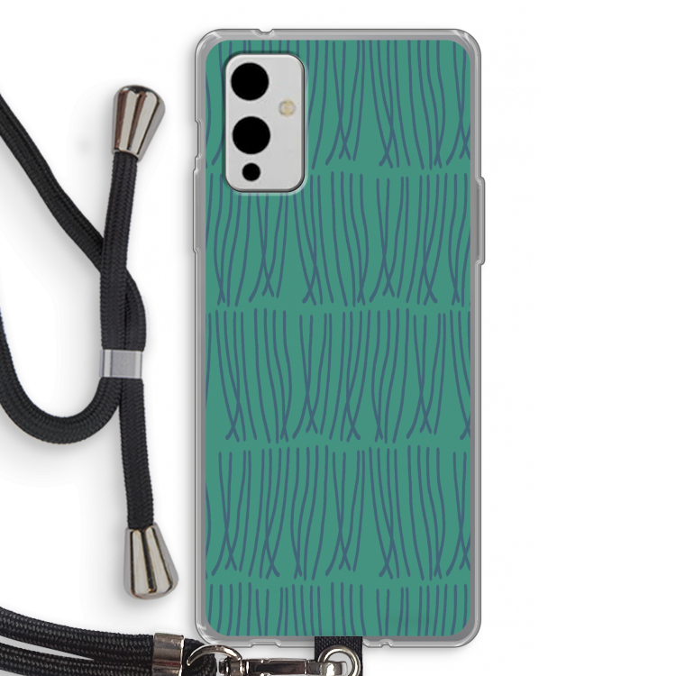 Swirls: OnePlus 9 Transparant Hoesje met koord