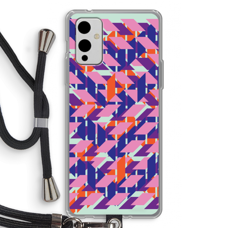 Skew Blush 3: OnePlus 9 Transparant Hoesje met koord