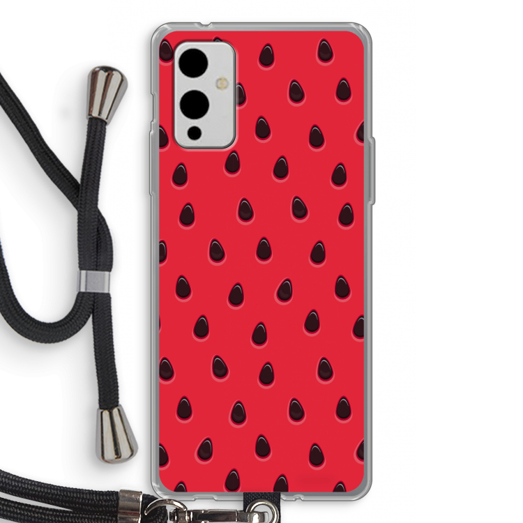 Watermelon: OnePlus 9 Transparant Hoesje met koord
