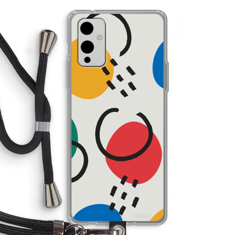 Illustratieve pop 3: OnePlus 9 Transparant Hoesje met koord