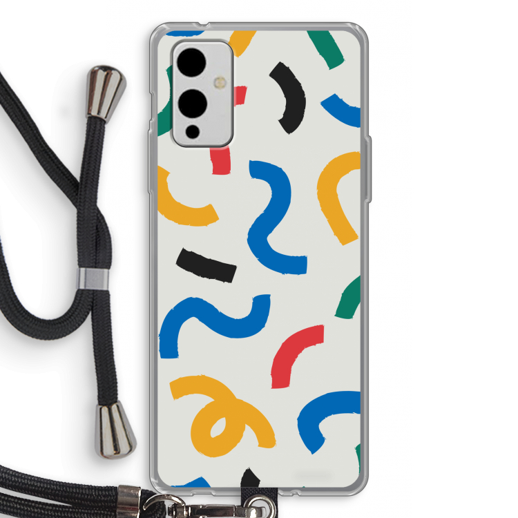 Illustratieve pop 2: OnePlus 9 Transparant Hoesje met koord