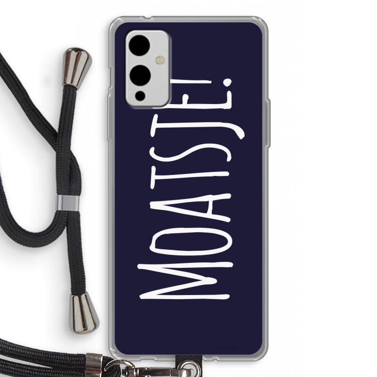 Moatsje!: OnePlus 9 Transparant Hoesje met koord