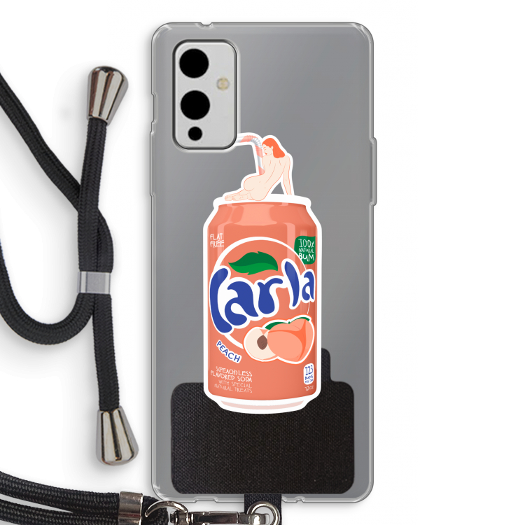 S(peach)less: OnePlus 9 Transparant Hoesje met koord
