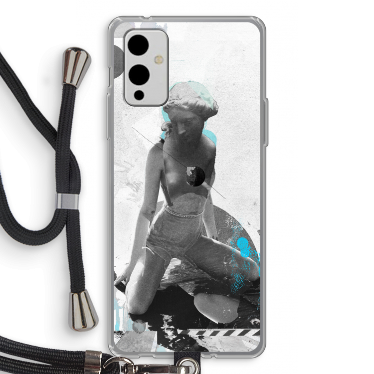 I will not feel a thing: OnePlus 9 Transparant Hoesje met koord