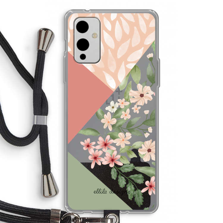 Sweet heaven geometrics: OnePlus 9 Transparant Hoesje met koord