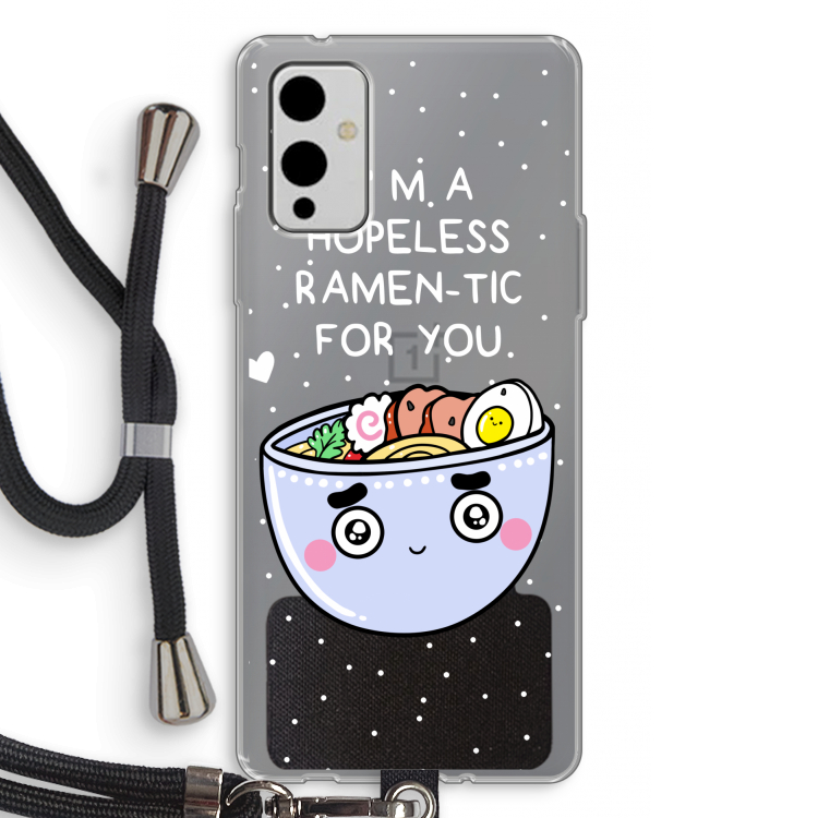 I'm A Hopeless Ramen-Tic For You: OnePlus 9 Transparant Hoesje met koord